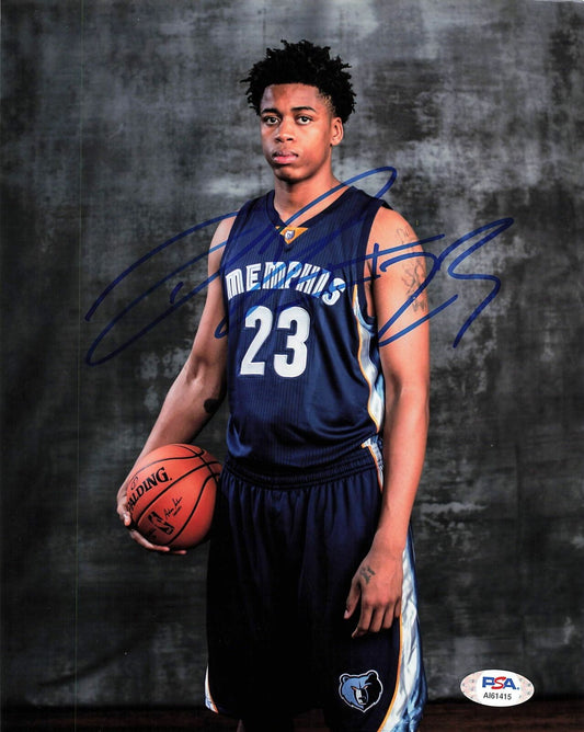 DEYONTA DAVIS signed 8x10 photo PSA/DNA Memphis Grizzlies Autographed