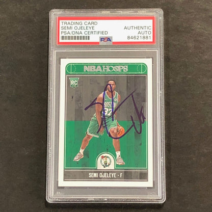 2017-18 NBA Hoops #287 Semi Ojeleye Signed Card AUTO 10 PSA Slabbed RC Celtics