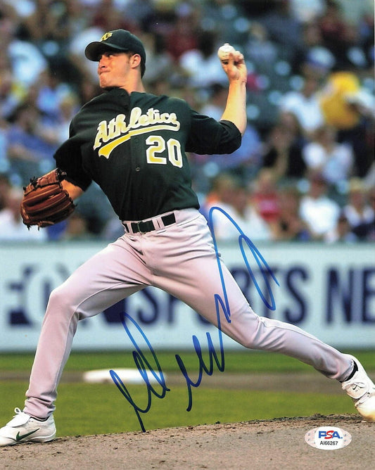 Mark Mulder signed 8x10 photo PSA/DNA Oakland Athletics Autographed