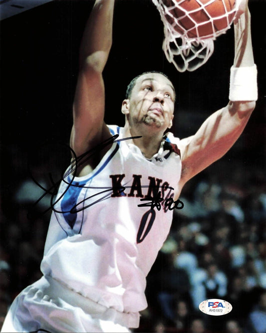 Drew Gooden signed 8x10 photo PSA/DNA Kansas Jayhawks Autographed