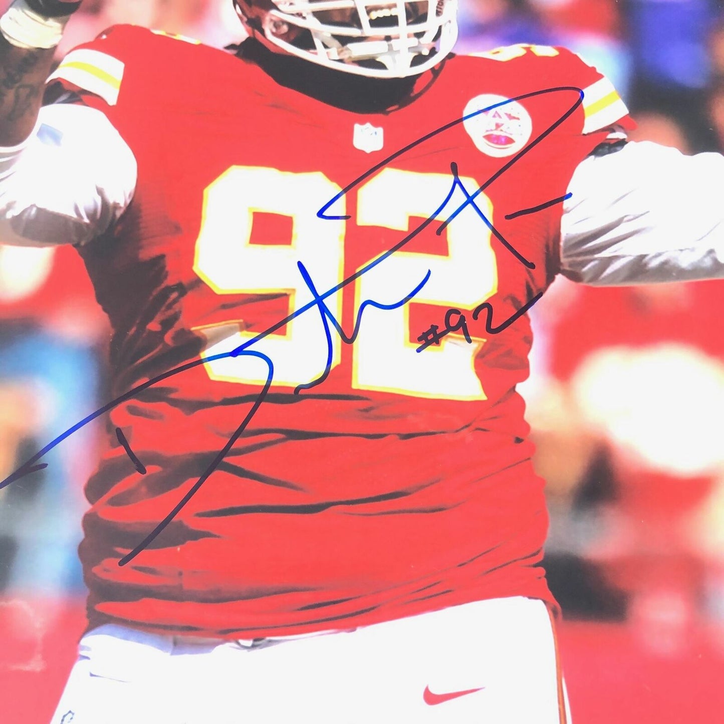 Dontari Poe signed 11x14 photo PSA/DNA Kansas City Chiefs Autographed