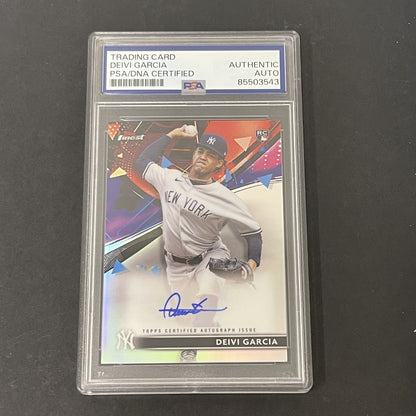 2021 Topps Finest #FA-DG Deivi Garcia Autograph Issue signed card PSA