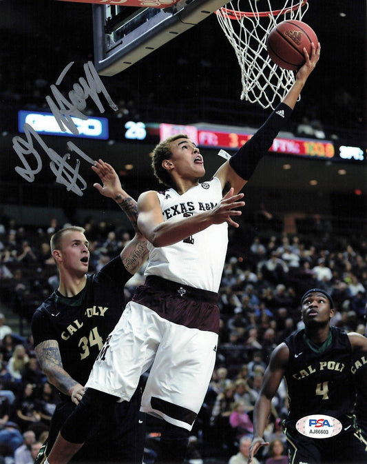 D.J. HOGG Signed 8x10 Photo PSA/DNA Texas A&M Aggies Autographed