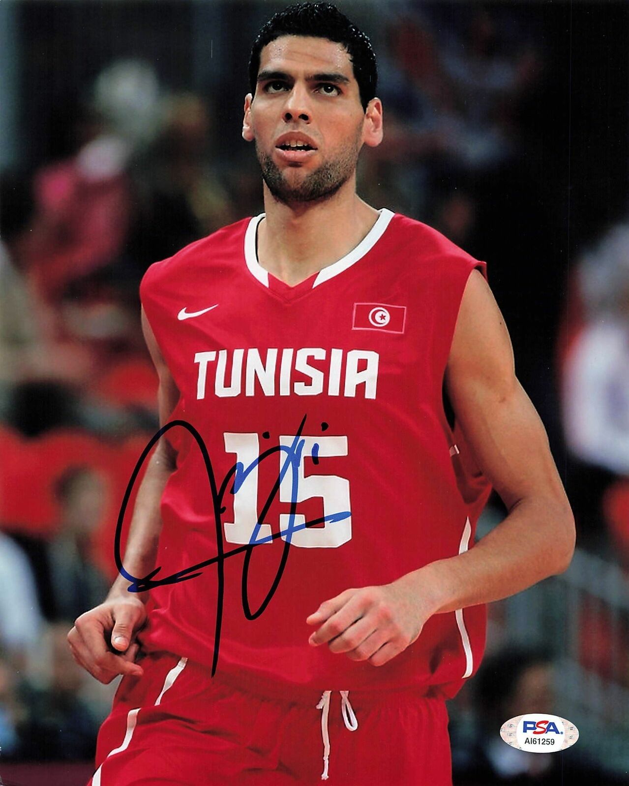 SALAH MEJRI signed 8x10 photo PSA/DNA Dallas Mavericks Autographed