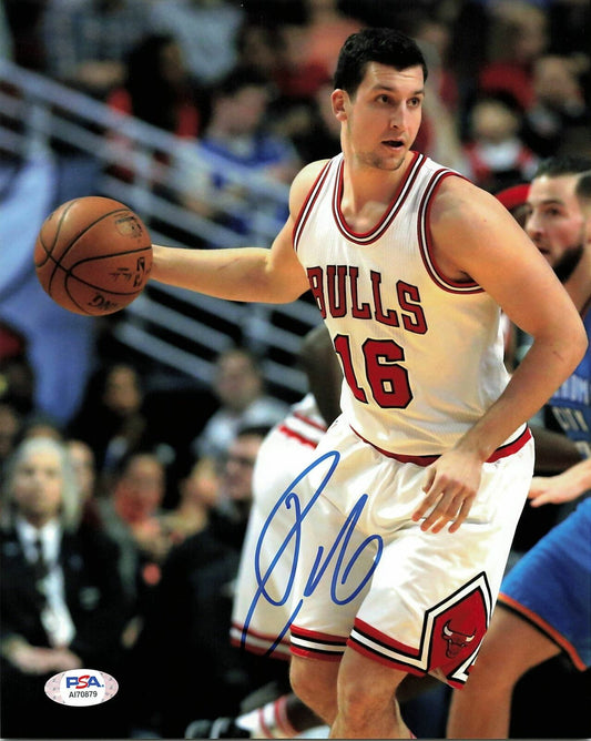 PAUL ZIPSER signed 8x10 photo PSA/DNA Chicago Bulls Autographed