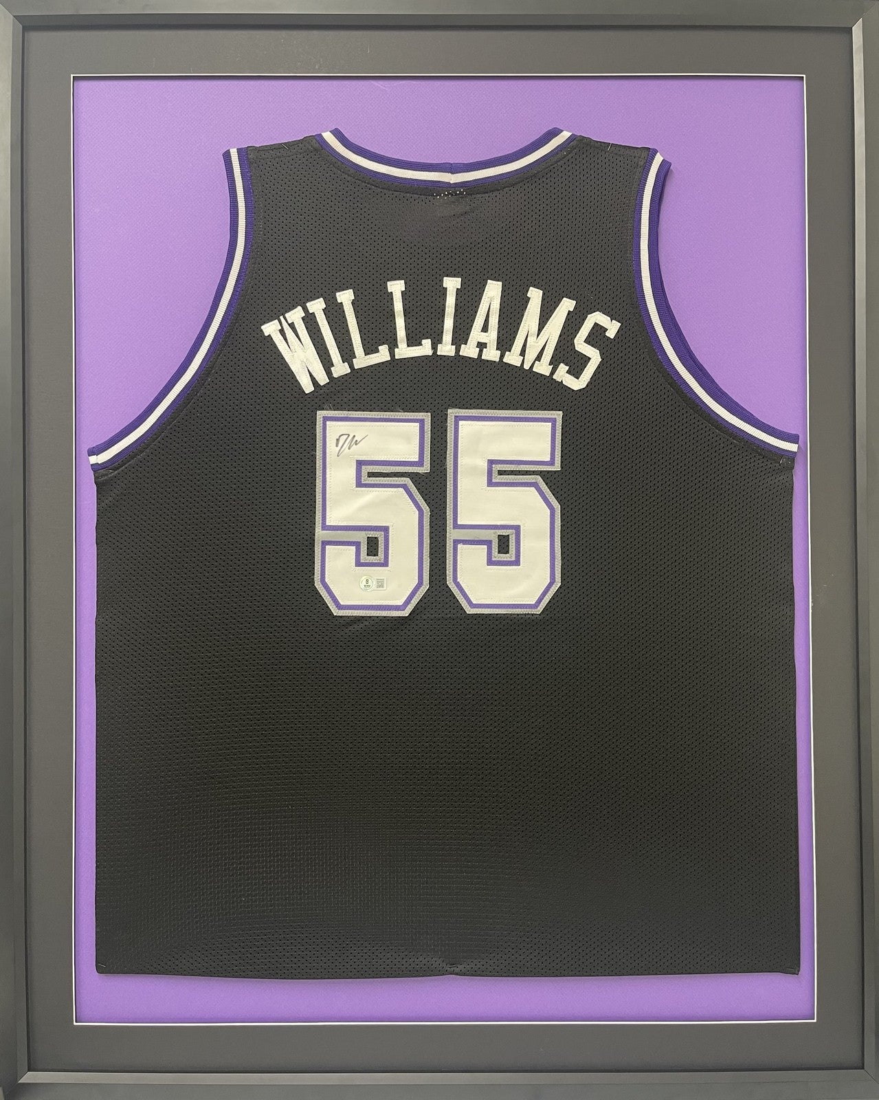 Jason Williams Signed Framed Jersey BAS Sacramento Kings Autographed
