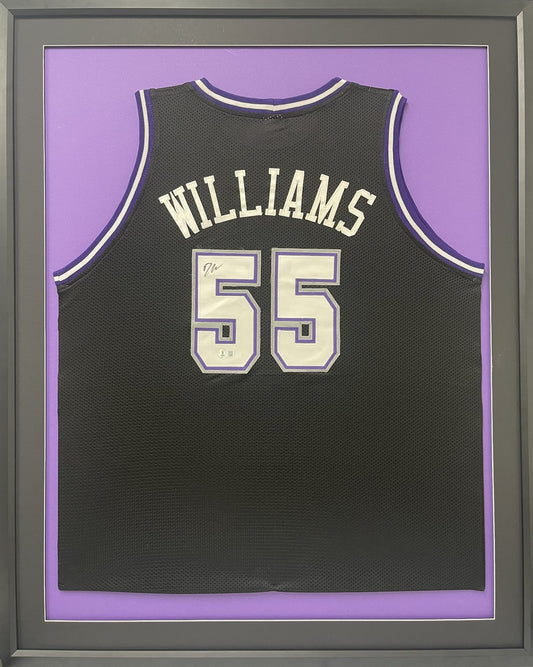 Jason Williams Signed Framed Jersey BAS Sacramento Kings Autographed