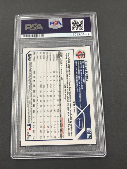 2023 Topps Chrome #USC142 Kenta Maeda signed card PSA/DNA AUTO Twins