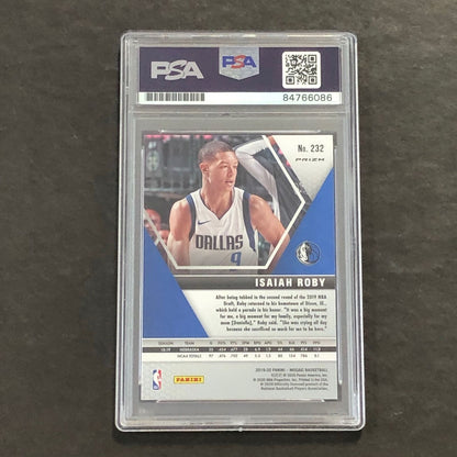 2019-20 Panini Mosaic #232 Isaiah Roby Signed Card AUTO GRADE 10 PSA Slabbed RC