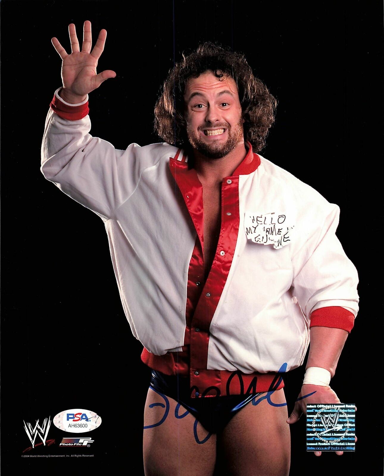 Eugene Nicholas Dinsmore signed 8x10 photo PSA/DNA COA WWE Autographed Wrestling