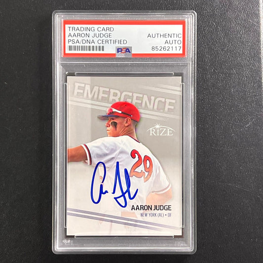 2013 Leaf Emergence Rize #EM-8 AARON JUDGE Signed Card PSA Slabbed Yankees