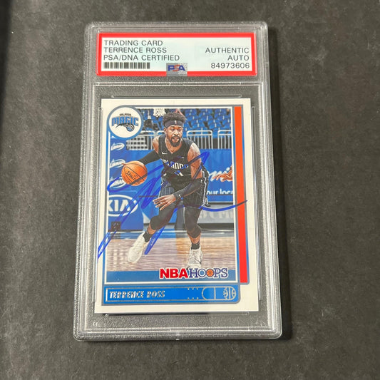2021-22 Panini Hoops #2 Terrence Ross Signed Card AUTO PSA Slabbed Magic