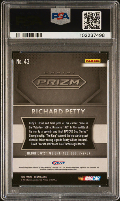 2016 Panini Prizm #43 Richard Petty PSA A Auto 10