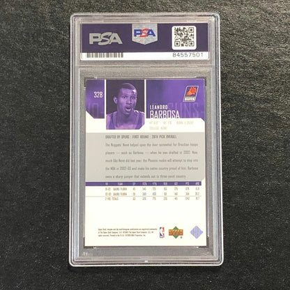 2003-04 Upper Deck Star Rookie #328 Leandro Barbosa Signed Card AUTO 10 PSA Slab