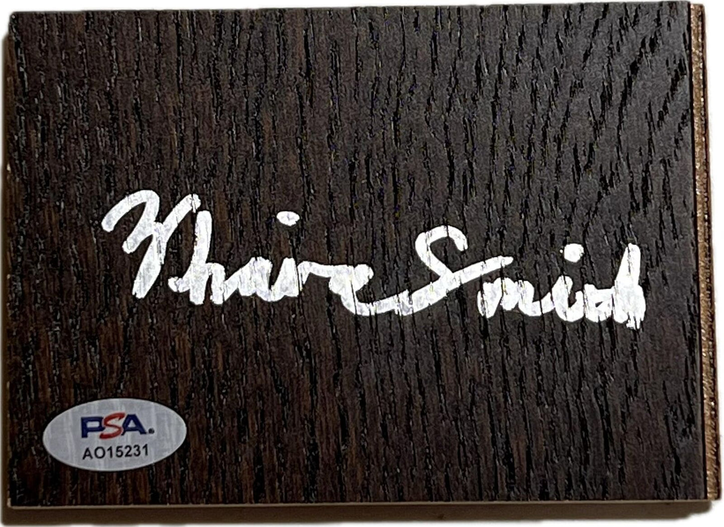 Zhaire Smith Signed Floorboard PSA/DNA Autographed