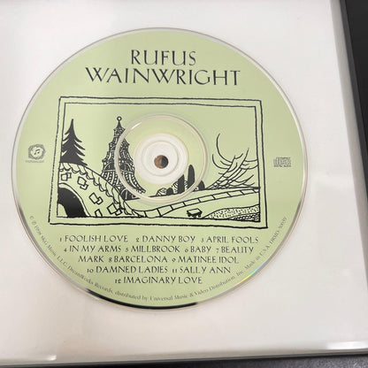 Rufus Wainwright Signed Album CD Cover Framed PSA/DNA Autographed Musician