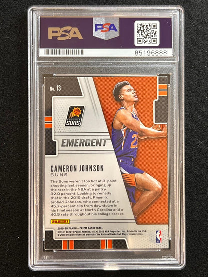 2019-20 Panini Prizm #13 Cameron Johnson Signed Card PSA Slabbed Auto RC Suns