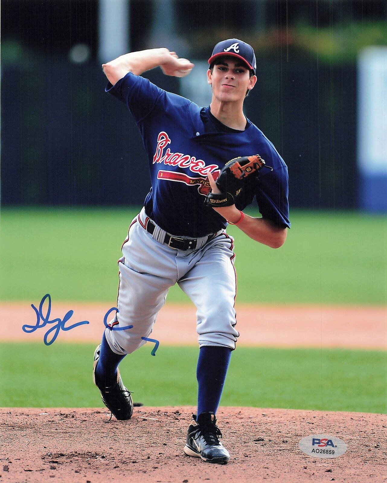 Dylan Cease signed 8x10 photo Atlanta Braves PSA/DNA Autographed