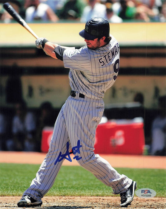 Ian Stewart Signed 8x10 photo PSA/DNA Colorado Rockies Autographed