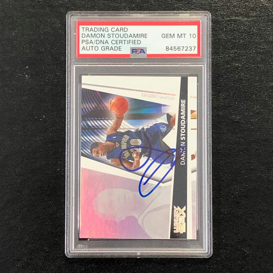 2005-06 Topps Luxury Box #36 Damon Stoudamire Signed Card AUTO 10 PSA Slabbed Gr