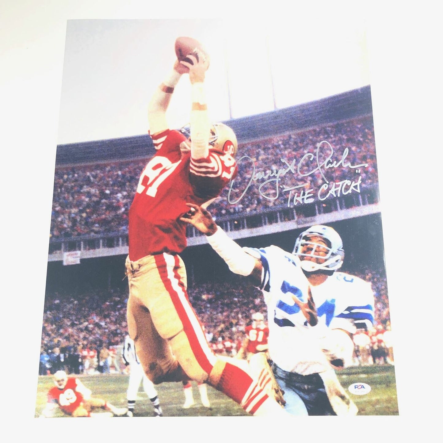 DWIGHT CLARK signed 16x20 photo PSA/DNA San Francisco 49ers Autographed