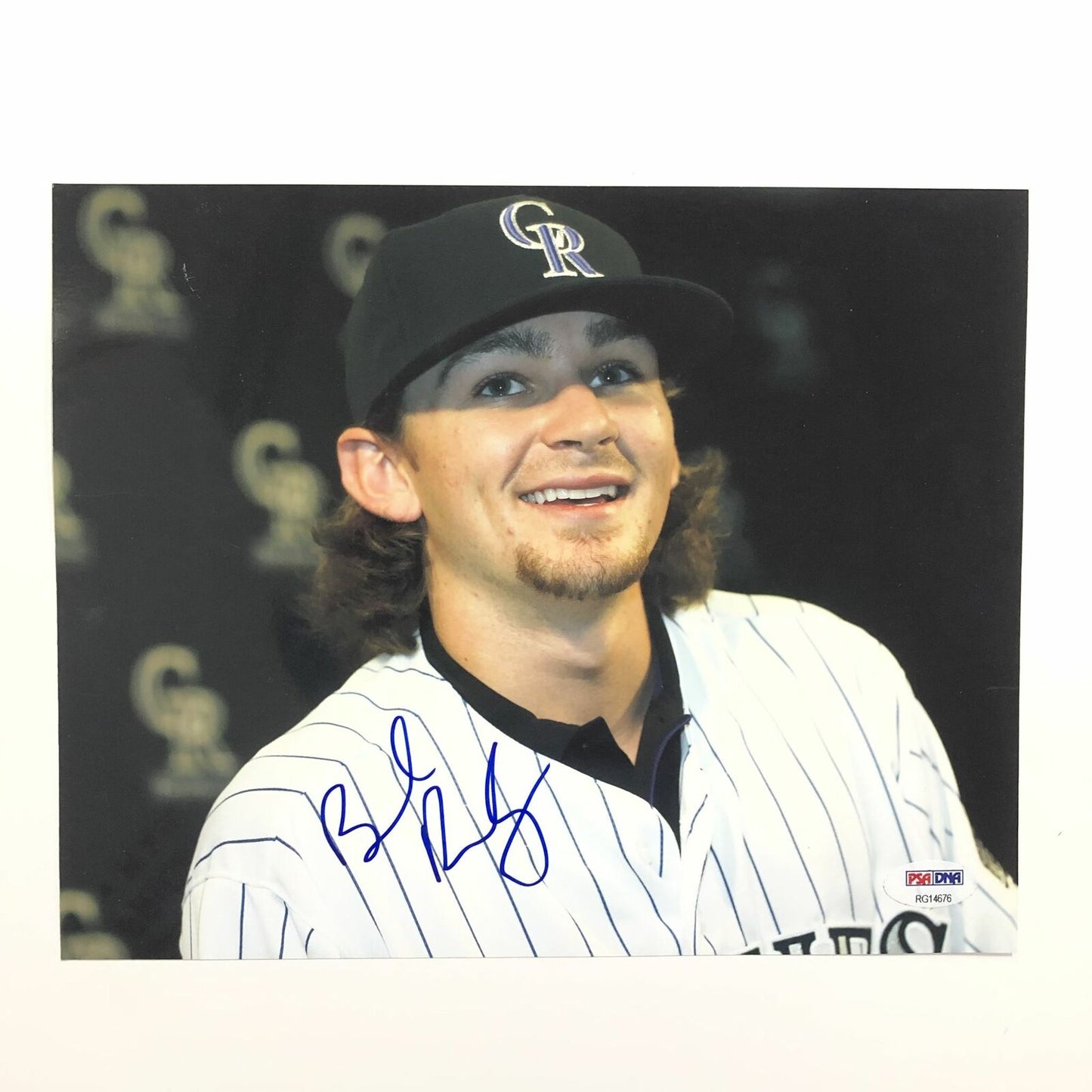 Brendan Rodgers signed 8x10 Photo PSA/DNA Colorado Rockies autographed Minor Scr