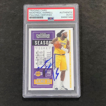 2020-21 NBA Panini Contenders #91 Montrezl Harrell Signed Card AUTO PSA Slabbed