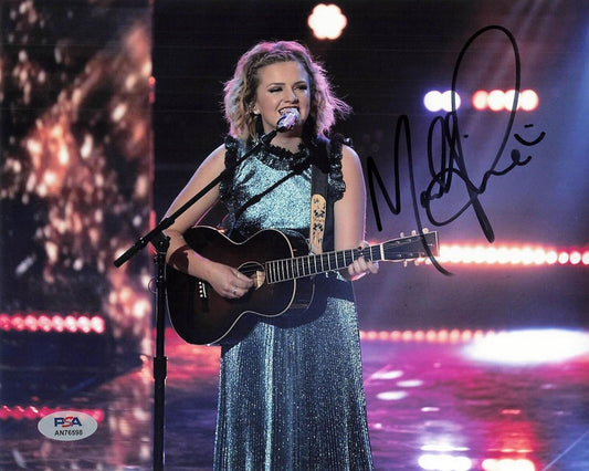 MADDIE POPPE Signed 8x10 Photo PSA/DNA Autographed Singer