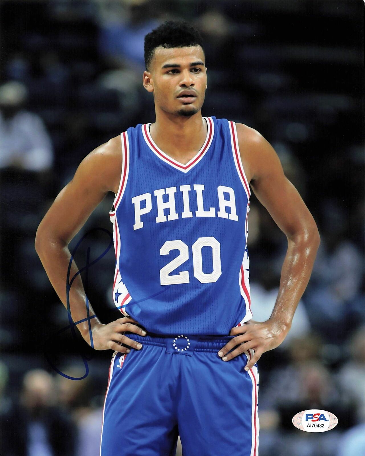 Timothe Luwawu-Cabarrot signed 8x10 photo PSA/DNA Philadelphia 76ers Autographed