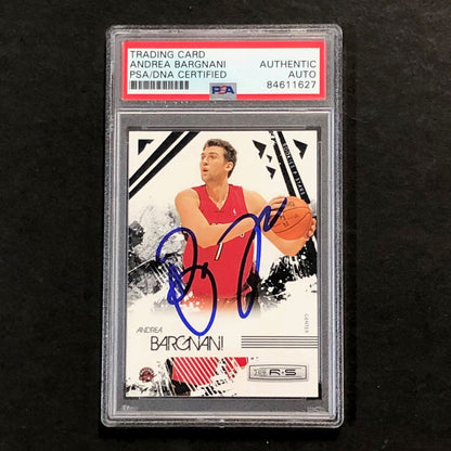 2009-10 Rookies & Stars Basketball #92 Andrea Bargnani Signed Card AUTO PSA Slab