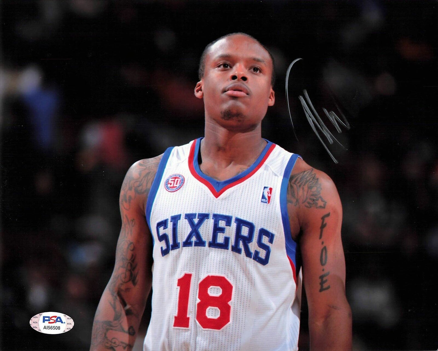 Maalik Wayns signed 8x10 photo PSA/DNA Philadelphia 76ers Autographed