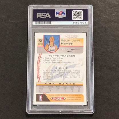 2005-06 Topps #274 Peter John Ramos Signed Card AUTO PSA Slabbed Wizards