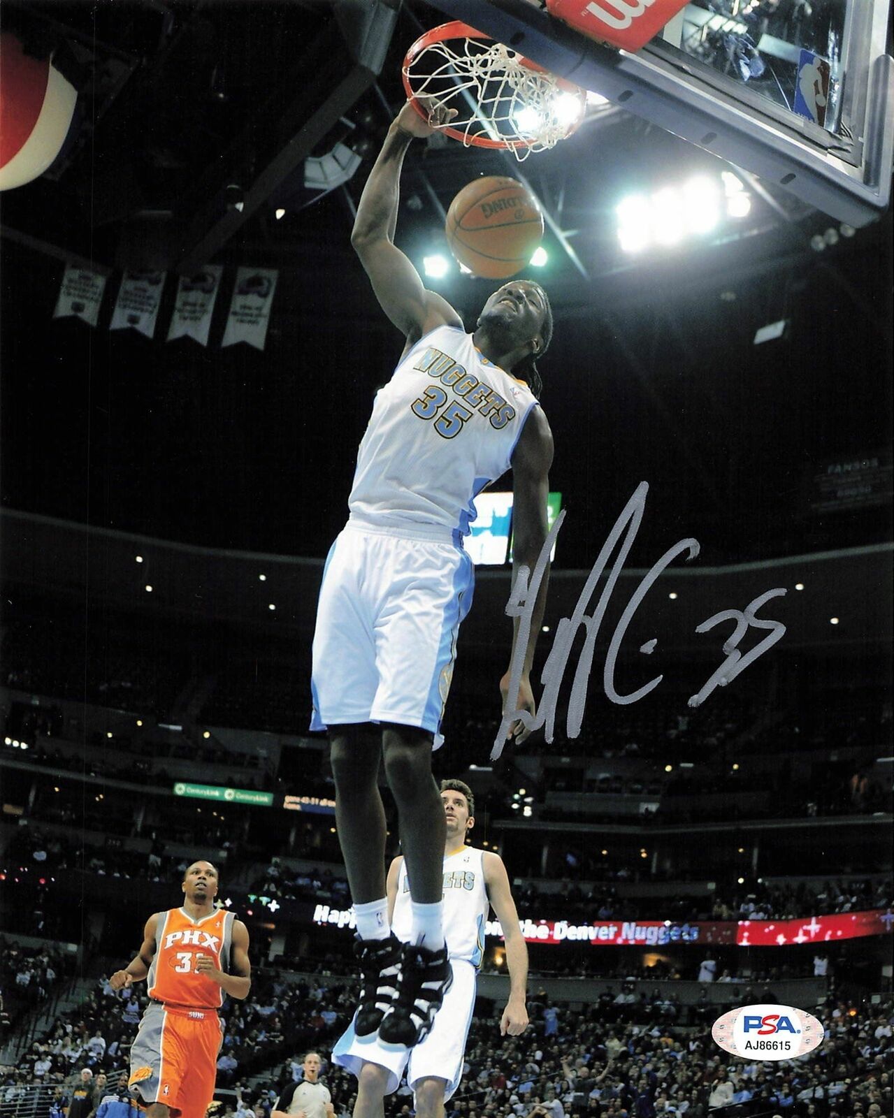 Kenneth Faried signed 8x10 photo PSA/DNA Denver Nuggets Autographed