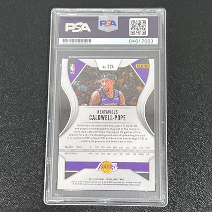 2019-20 Panini Prizm #224 Kentavious Caldwell-Pope Signed Card AUTO 10 PSA Slabb