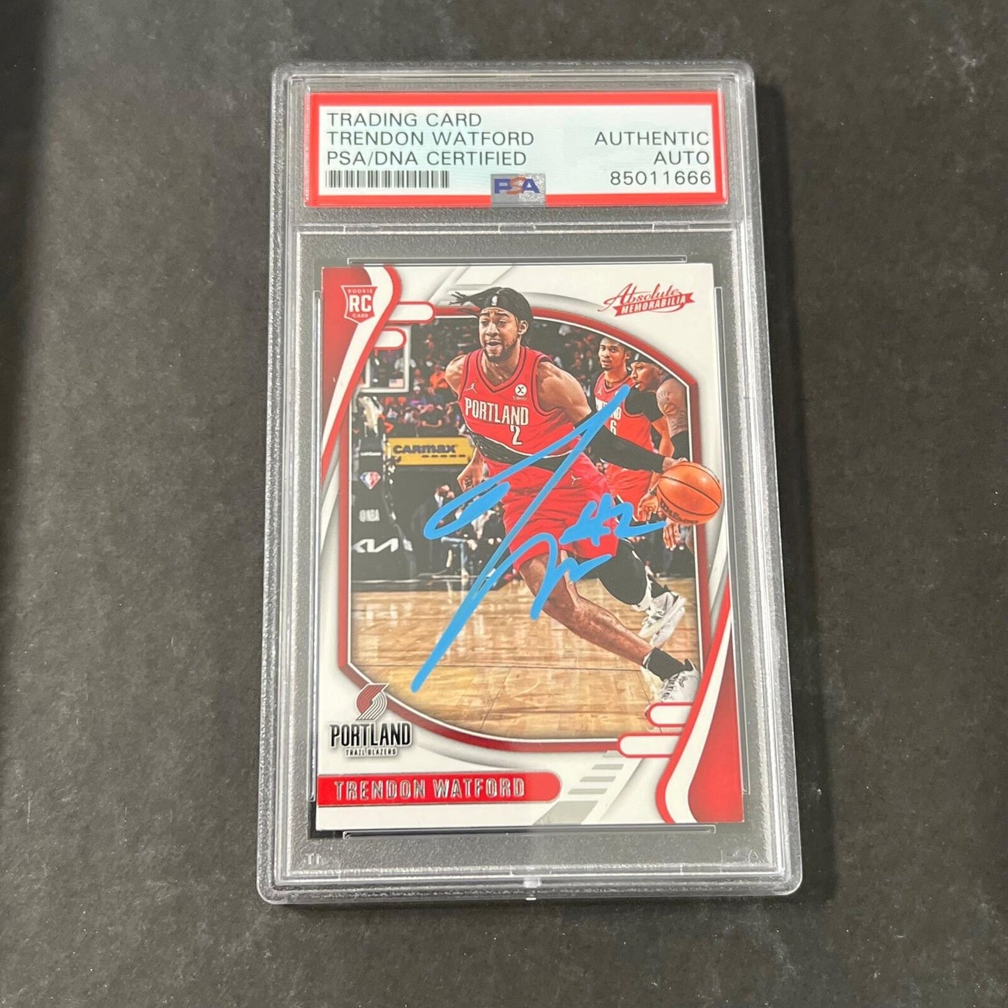 2021-22 Panini Chronicles #206 Trendon Wartford Signed Card PSA/DNA Slabbed Blaz