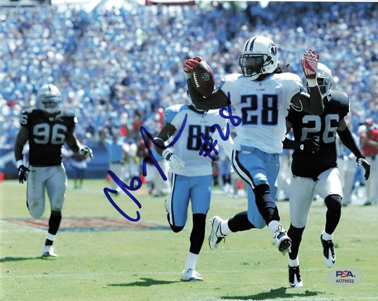 Chris Johnson signed 8x10 photo PSA/DNA Tennessee Titans Autographed CJ2K