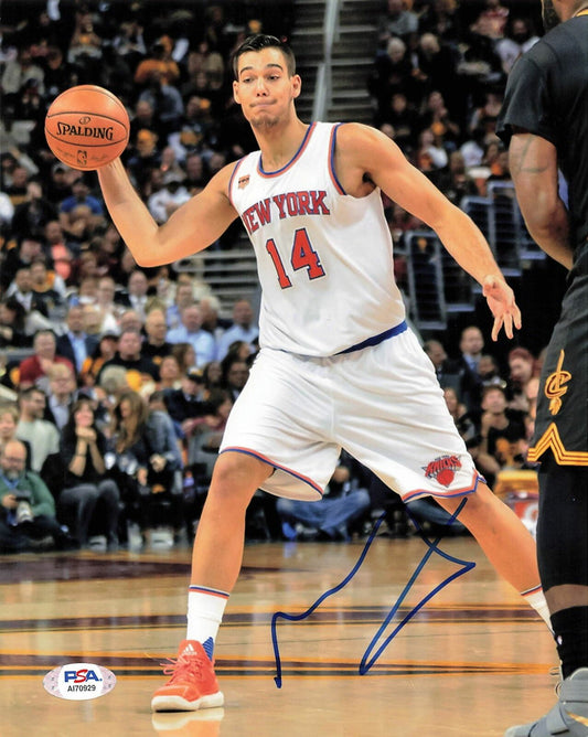 WILLY HERNANGOMEZ signed 8x10 photo PSA/DNA New York Knicks Autographed