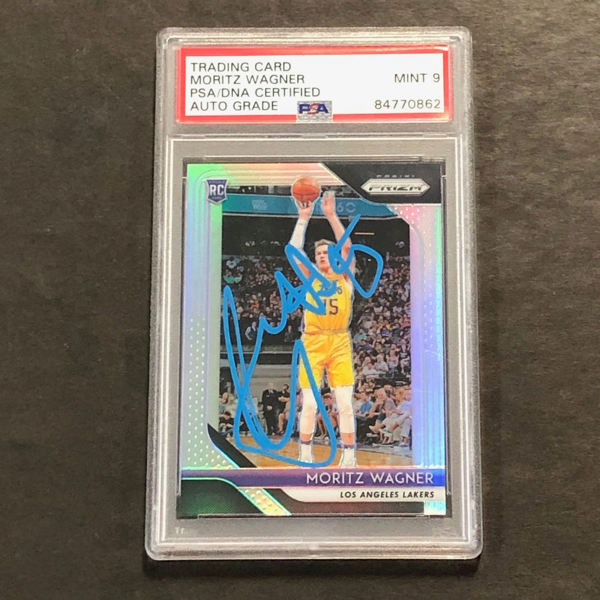 2018-19 Panini Silver Prizm #284 Moritz Wagner Signed Card AUTO 9 PSA Slabbed RC