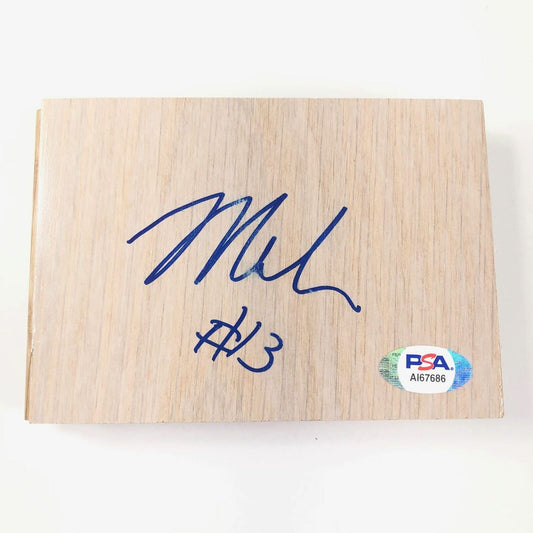 Malcolm Brogdon Signed Floorboard PSA/DNA Autographed