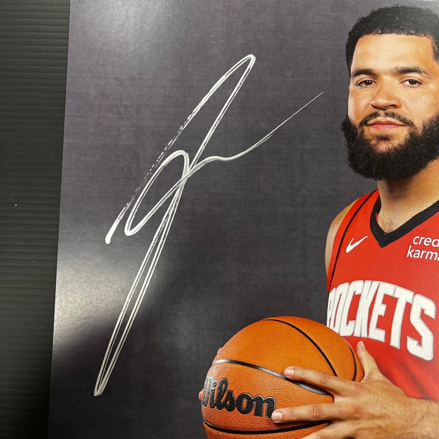 Fred VanVleet signed 11x14 photo PSA/DNA Houston Rockets Autographed