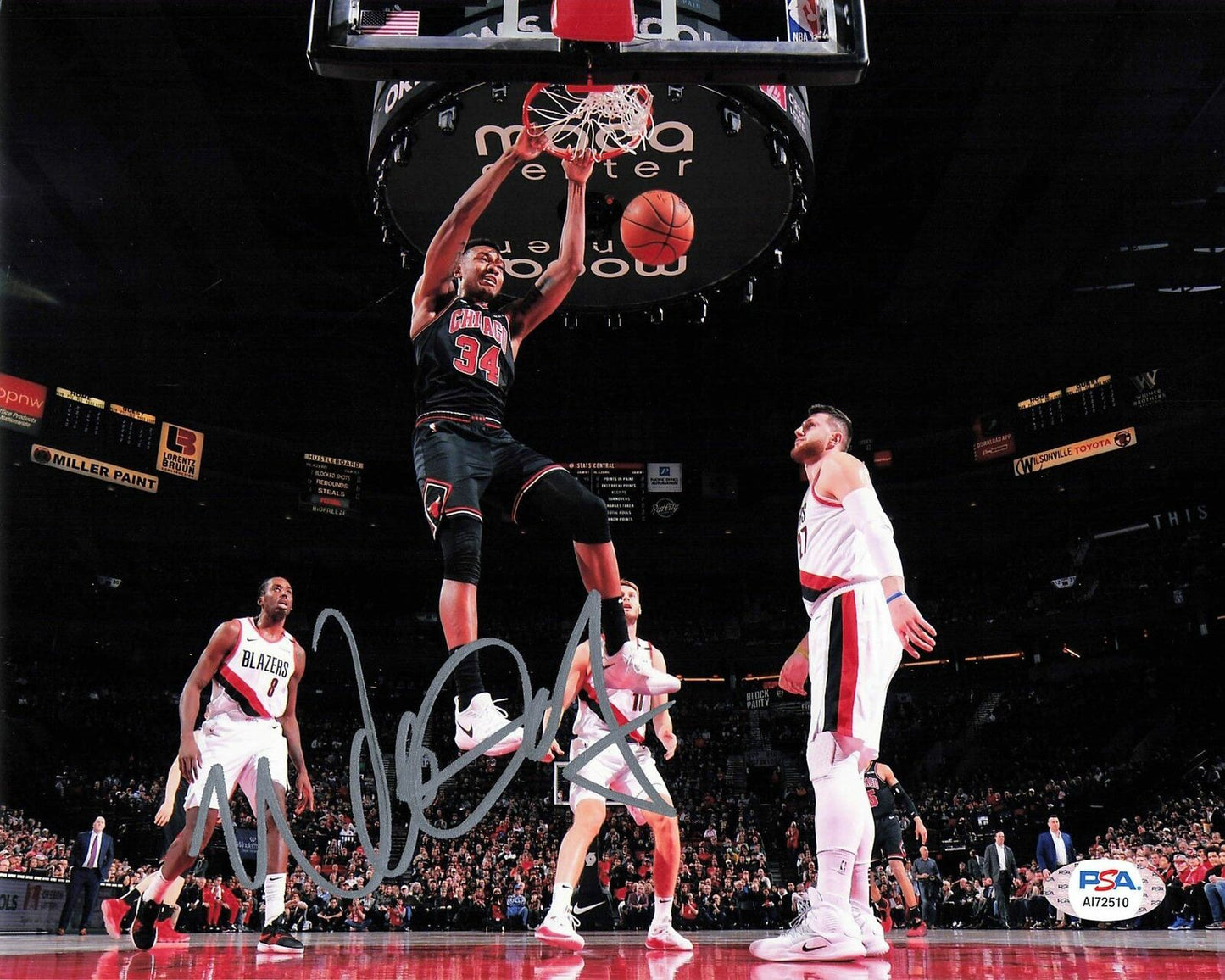 Wendell Carter Jr. signed 8x10 Photo PSA/DNA Chicago Bulls