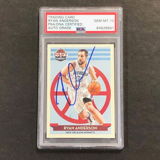 2012-13 Panini Past & Present #143 Ryan Anderson Signed Card AUTO GRADE 10 PSA S