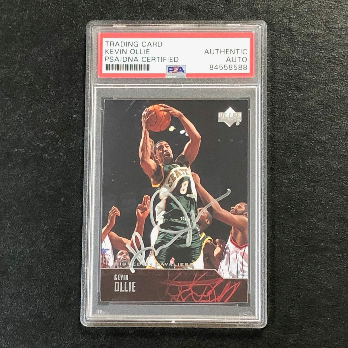 2003-04 Upper Deck #42 Kevin Ollie Signed Card AUTO PSA Slabbed Sonics