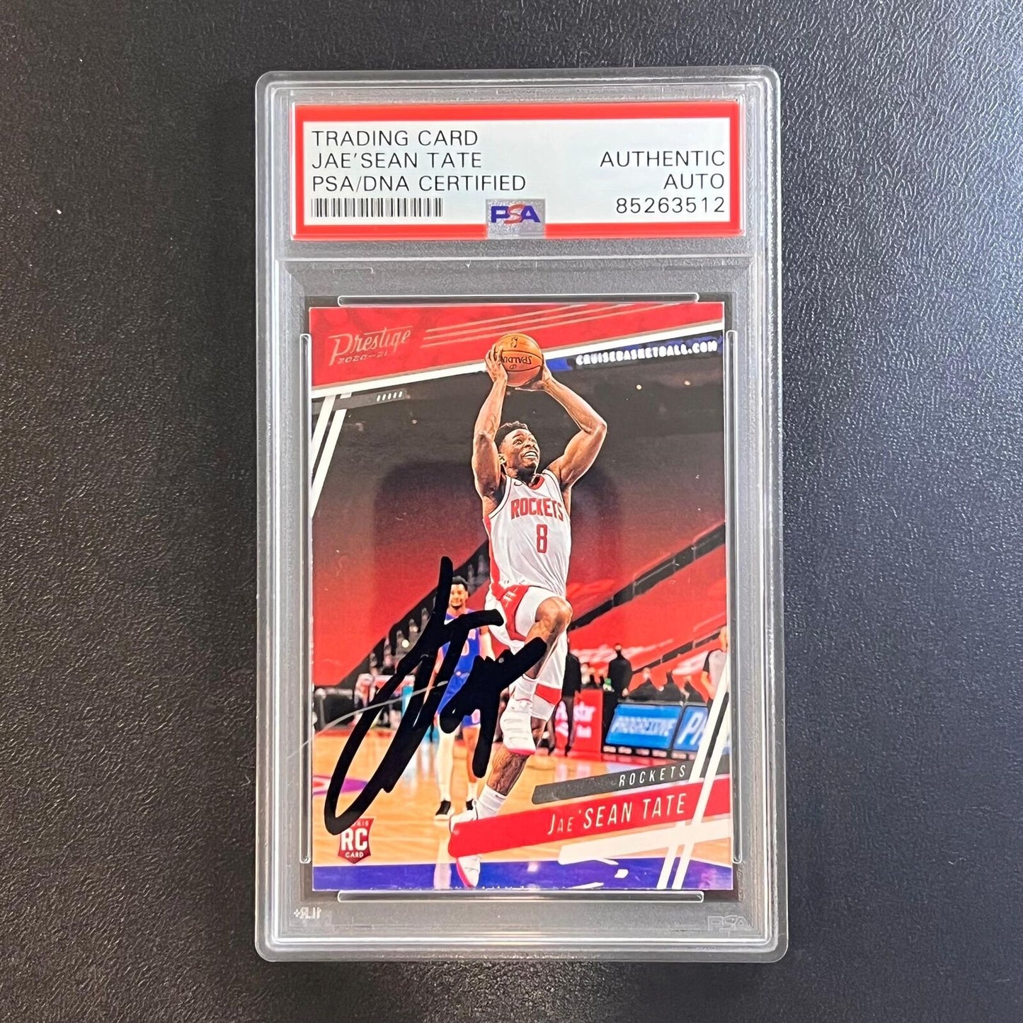 2020-21 Panini Chronicles Prestige #53 JAE'SEAN TATE Signed Card AUTO PSA Slabbe