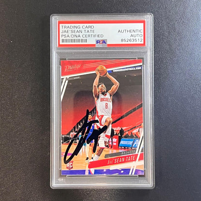 2020-21 Panini Chronicles Prestige #53 JAE'SEAN TATE Signed Card AUTO PSA Slabbe