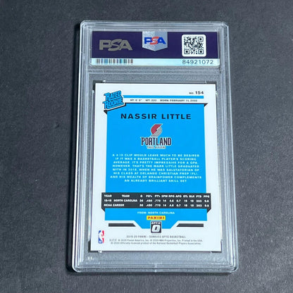 2019-20 Panini Optic #154 Nassir Little Signed Rookie Card AUTO PSA Slabbed RC B