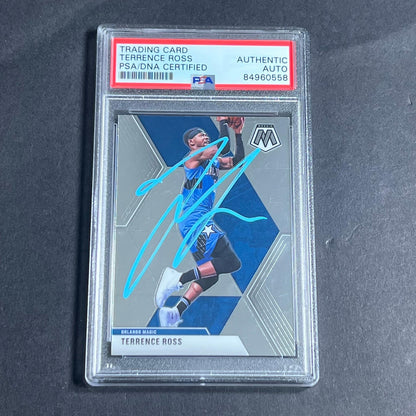 2019-20 Panini Mosaic #52 Terrence Ross Signed Card AUTO PSA/DNA Slabbed Magic