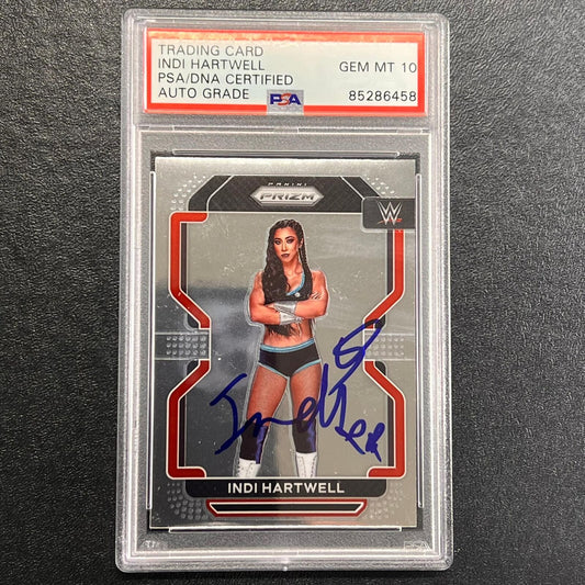 2022 Panini Prizm NXT 2.0 #166 Indi Hardwell Signed Card AUTO 10 PSA/DNA Slabbed