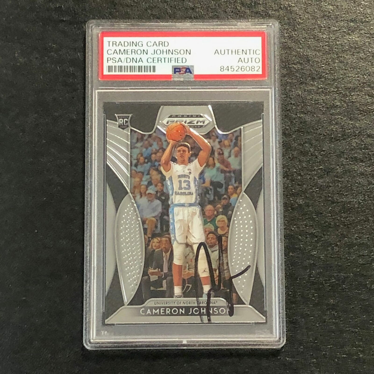 2019-20 Panini Prizm Draft Picks #13 Cameron Johnson Signed Card PSA Slabbed Aut