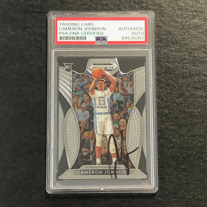 2019-20 Panini Prizm Draft Picks #13 Cameron Johnson Signed Card PSA Slabbed Aut